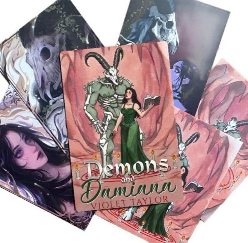 SPECIAL EDITION BUNDLE Demons and Damiana paperback + 5 prints