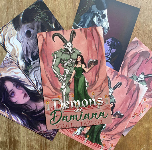 SPECIAL EDITION BUNDLE Demons and Damiana paperback + 5 prints