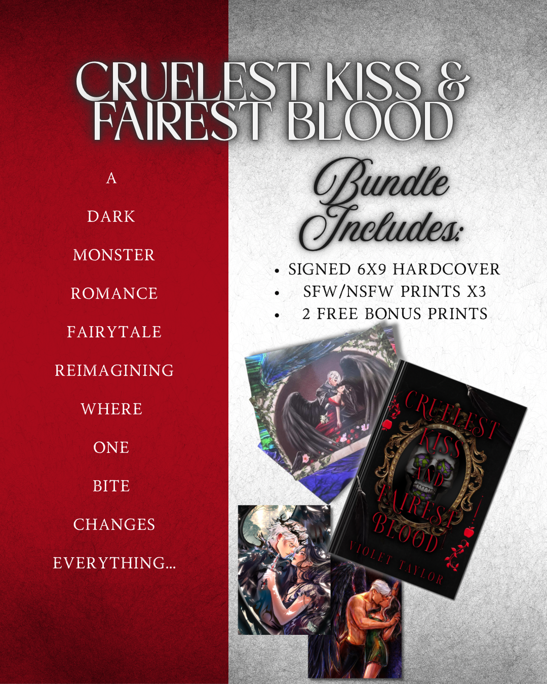 PREORDER-Cruelest Kiss and Fairest Blood BUNDLE (free prints)